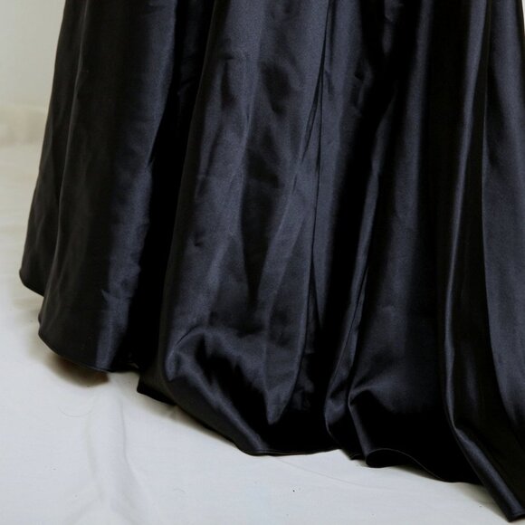 Adrianna Papell One Shoulder Beaded Sequins Maxi Gown Navy Blue Women 6 - Picture 9 of 16